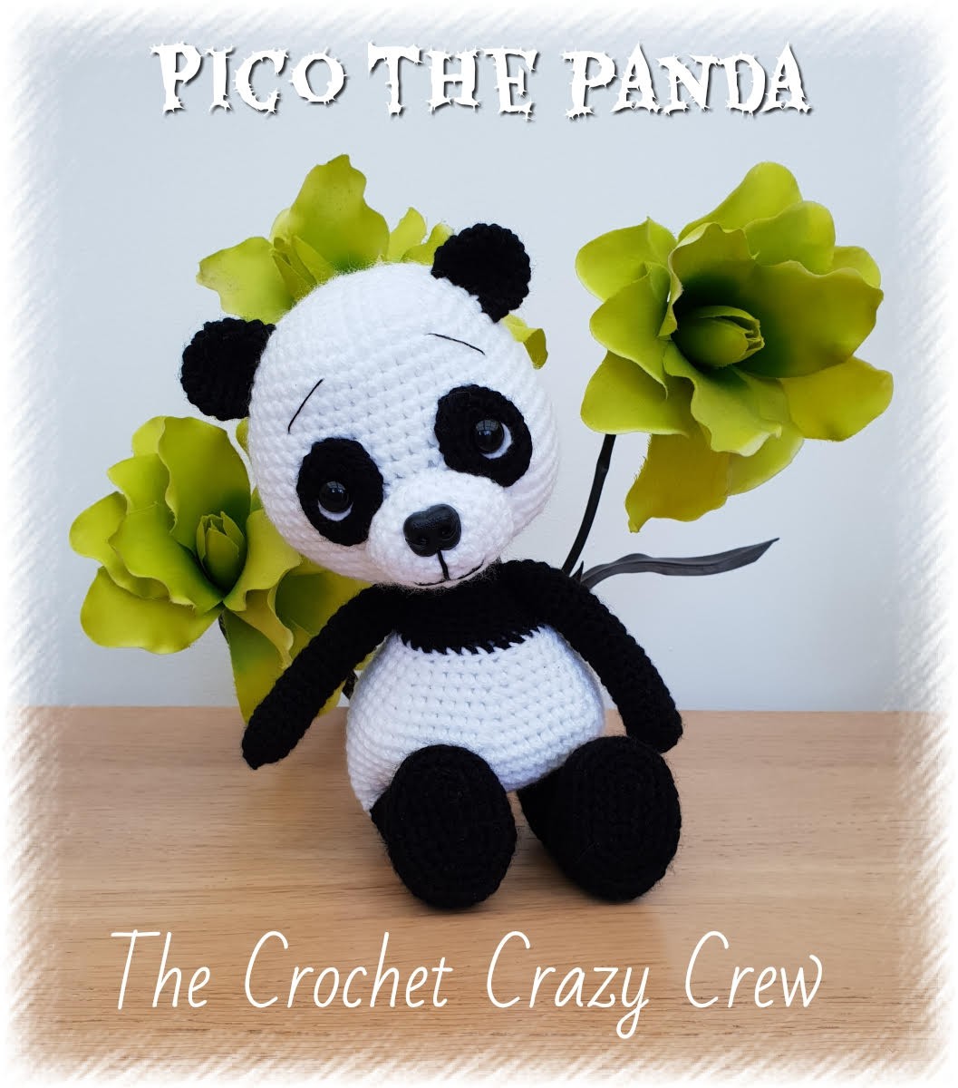 Pico the Panda — original photograph from an included crochet PDF