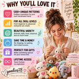 1200+ Amigurumi Crochet Patterns PDF Bundle – Animals, Dolls, Baby & More