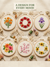 58 Floral Embroidery Patterns — Printable PDF Mega Bundle