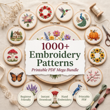 1000+ Embroidery Patterns — The Complete PDF Mega Bundle