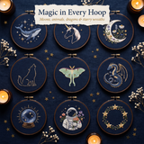 26 Celestial Embroidery Patterns — Printable PDF Bundle
