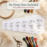 250 Bird Embroidery Patterns — PDF Bundle with DMC Charts