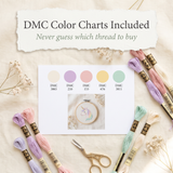 66 Kids Embroidery Patterns — Nursery PDF Bundle with DMC Charts