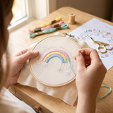 66 Kids Embroidery Patterns — Nursery PDF Bundle with DMC Charts